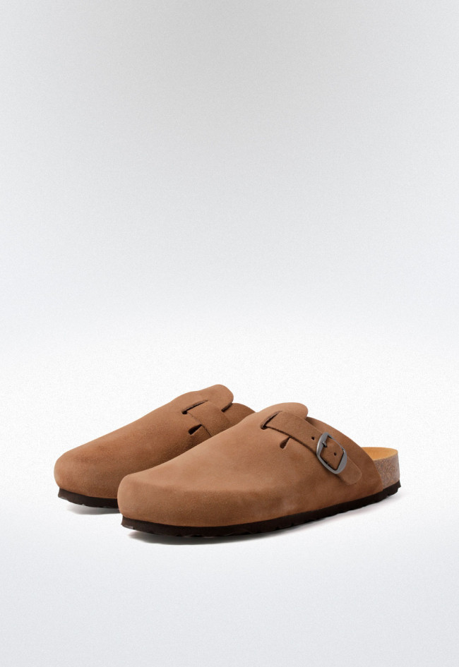 Zueco de mujer tostado VAS zueco sj