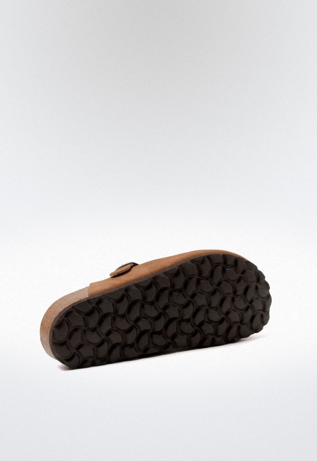 Zueco de mujer tostado VAS zueco sj