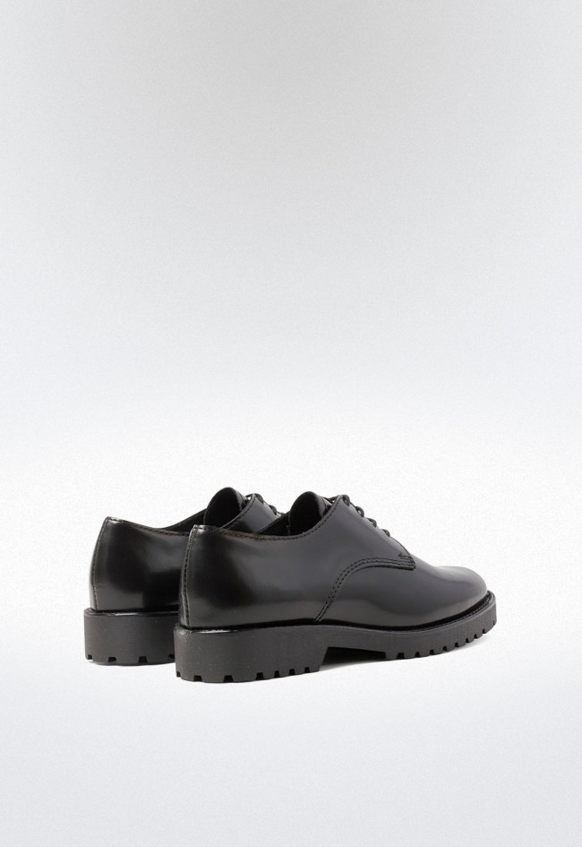 Zapato mocasín de mujer negro VAS 5063