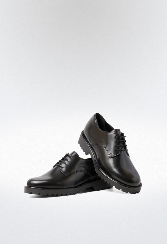 Zapato mocasín de mujer negro VAS 5063