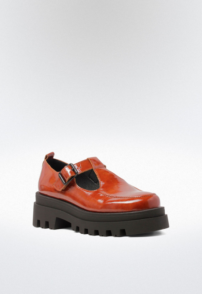 Zapato con hebilla de mujer cuero VAS 8086