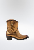 Botín cowboy de mujer oro VAS 05919