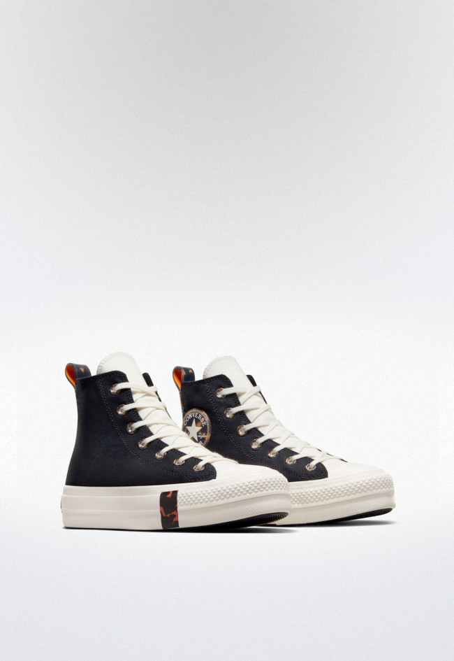 Deportivo de mujer negro Converse chuck taylor all star lift platform tortoise