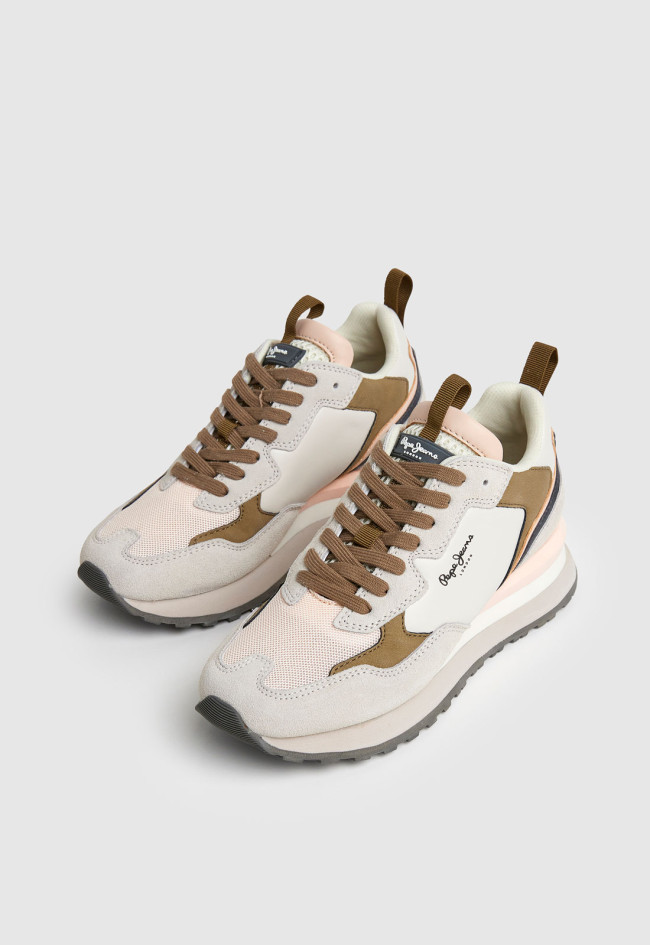 Deportivo de mujer beige Pepe Jeans pls31510