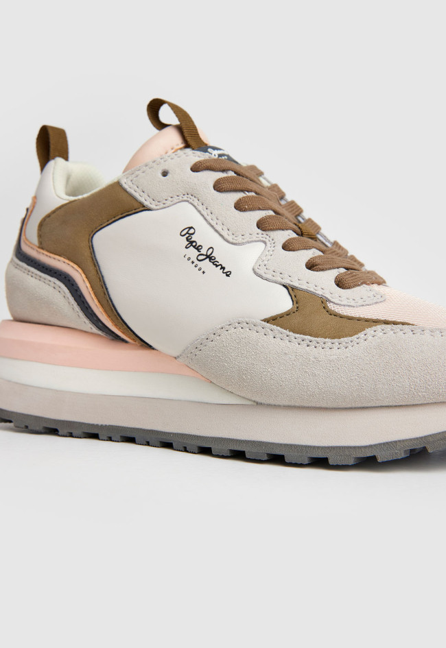 Deportivo de mujer beige Pepe Jeans pls31510
