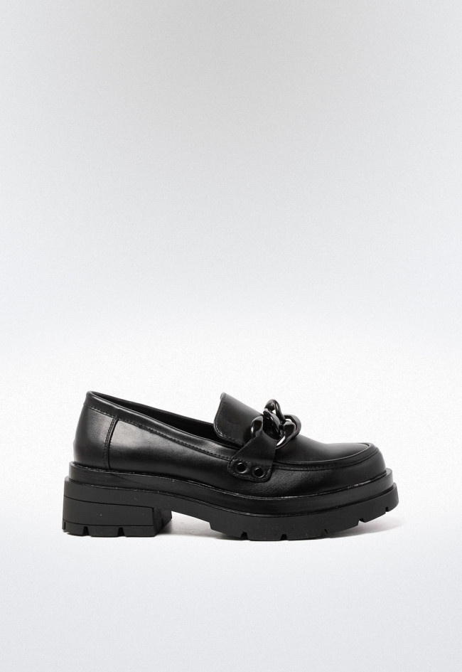 Mocasines de mujer negro Identity 58-2709