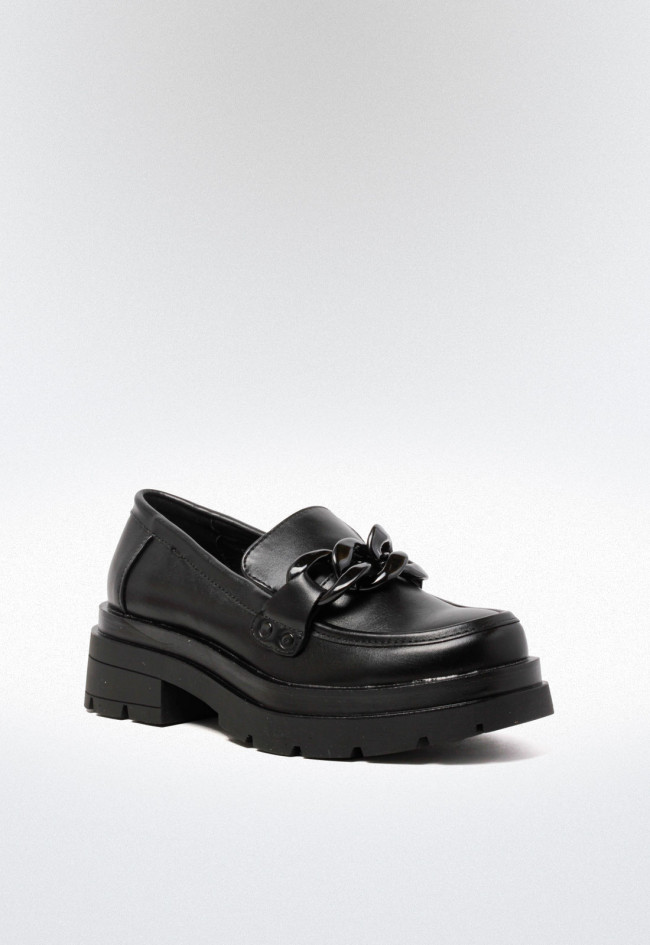 Mocasines de mujer negro Identity 58-2709