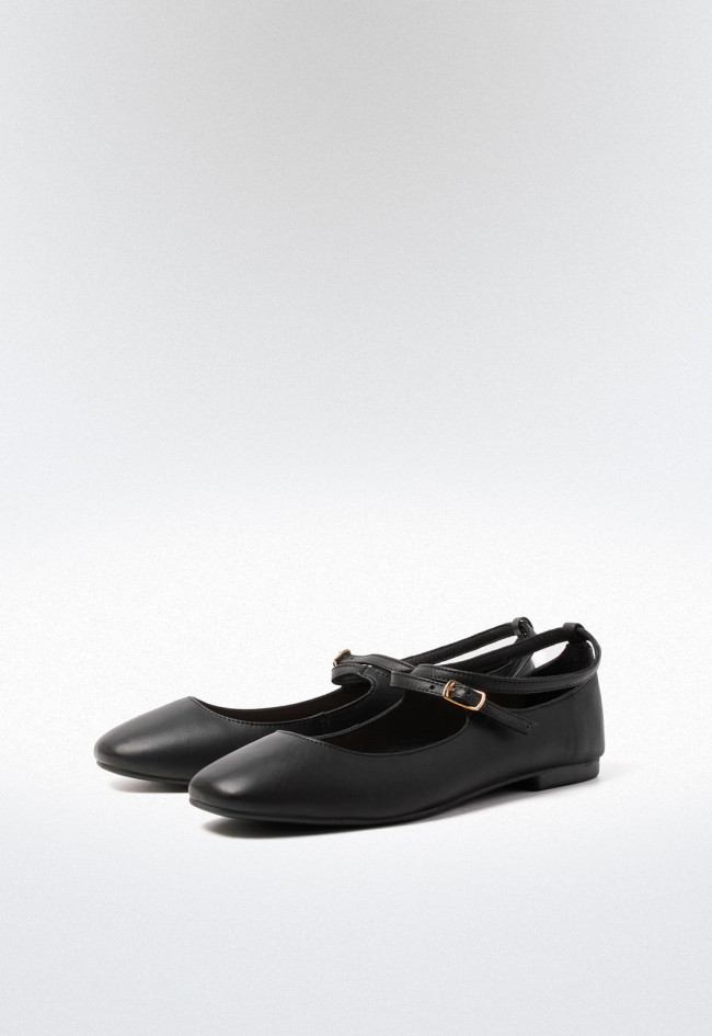 Zapato bailarina de mujer negro Top 3 23669