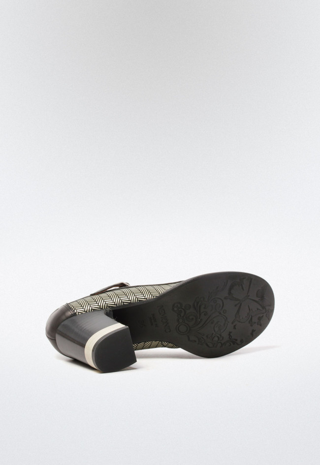 Zapato mary jane de mujer negro Nemonic 1790