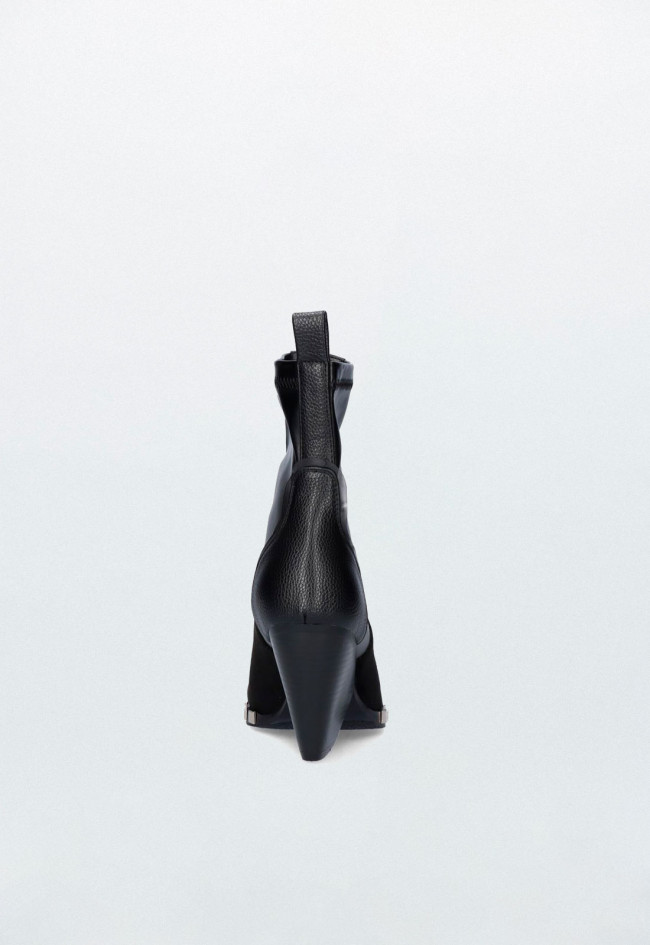 Botín cowboy con tachas de mujer negro EXE b456-f462