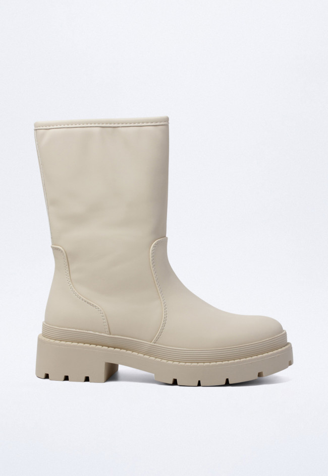 Botín de agua de mujer beige Identity 317-2585