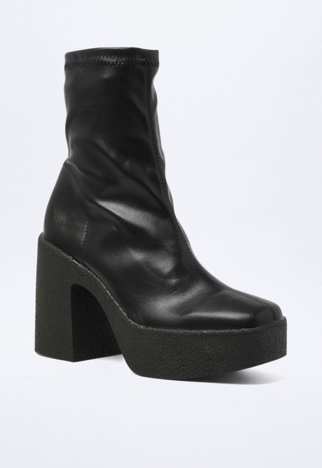 Botín chelsea de mujer negro Identity 317-2880