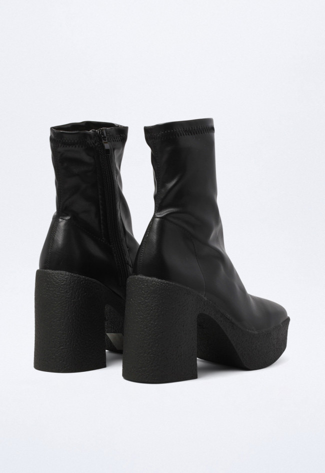 Botín chelsea de mujer negro Identity 317-2880