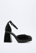 Zapato plataforma de mujer negro VAS 88-1804