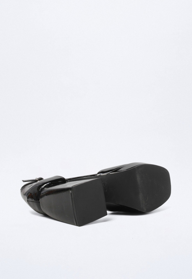 Zapato plataforma de mujer negro VAS 88-1804