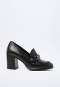 Zapato estilo mocasín de mujer negro GLO 9556001
