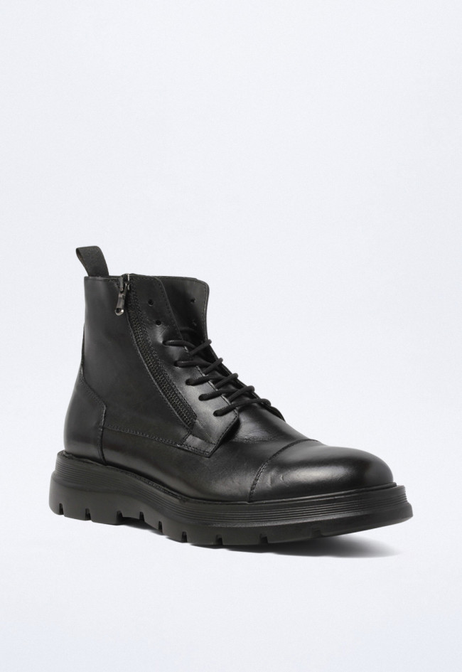 Botín de hombre negro Kebo 6005 eddy