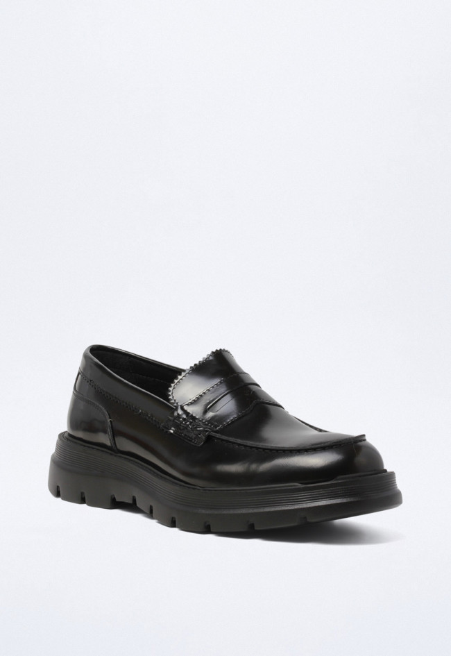 Mocasín de hombre negro Kebo ed-18 eddy