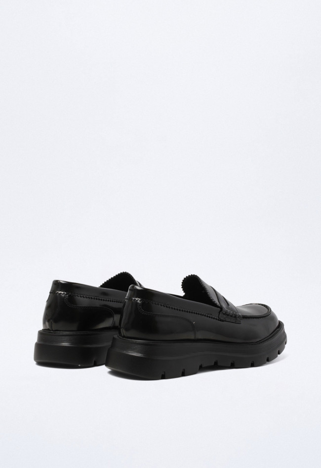 Mocasín de hombre negro Kebo ed-18 eddy