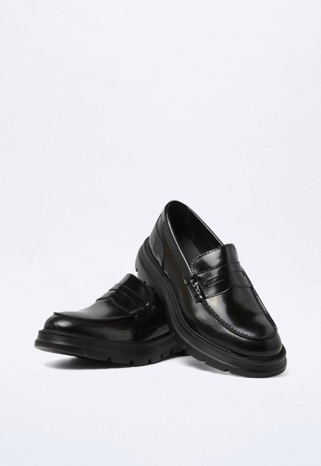 Mocasín de hombre negro Kebo ed-18 eddy