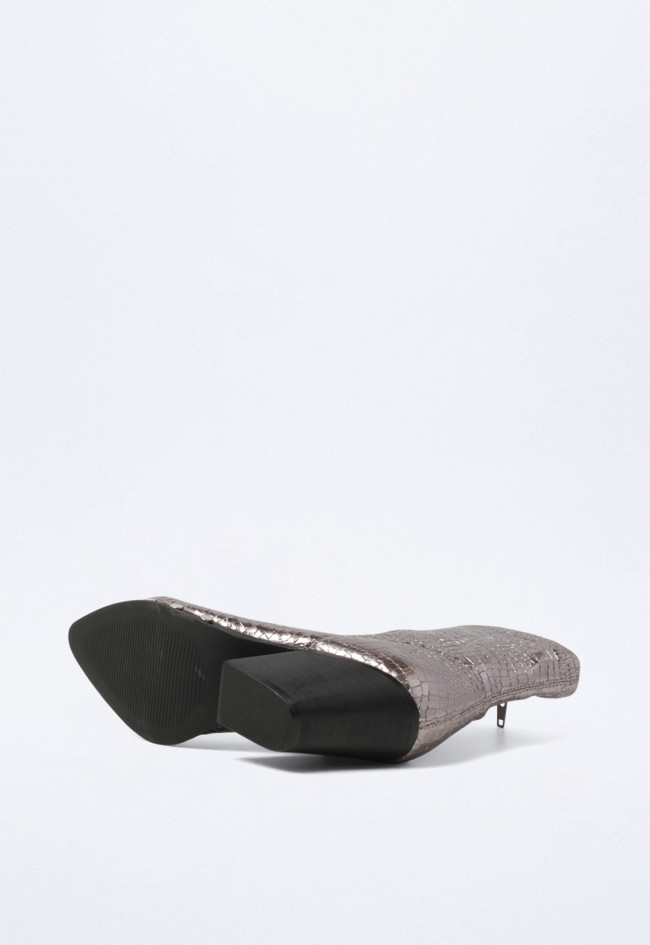 Botín stretch con tachas de mujer metal Why Pink? m3750
