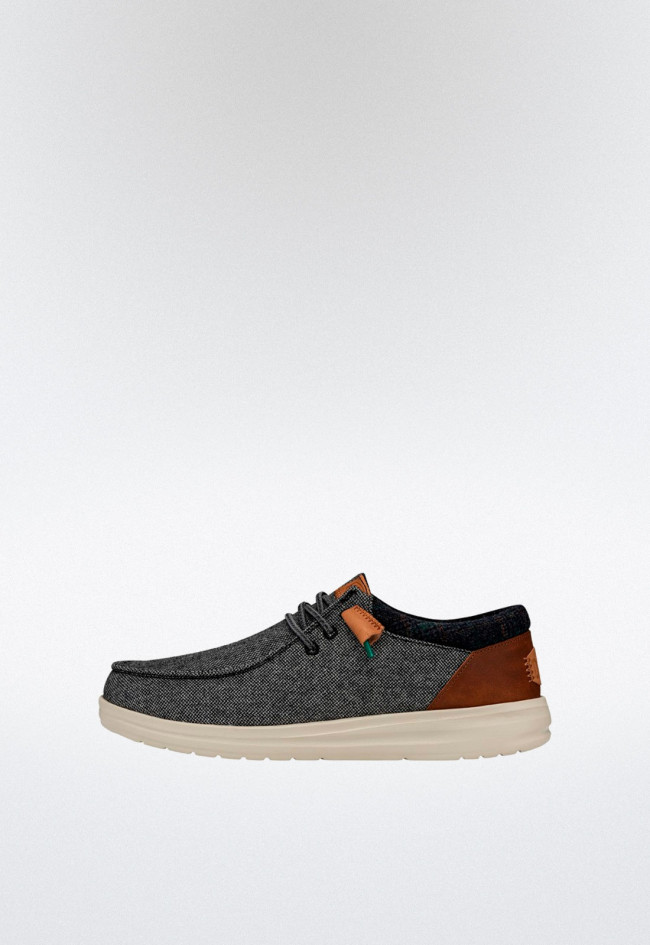 Zapato con cordones de hombre marrón Dude wally grip wool