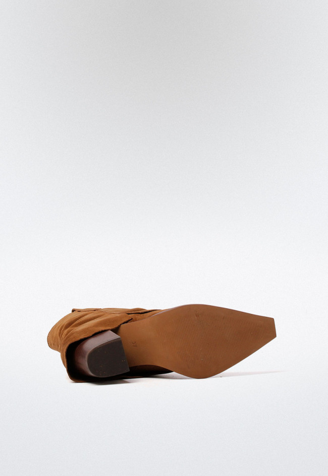 Bota cowboy con polaina de mujer cuero Glo 7140