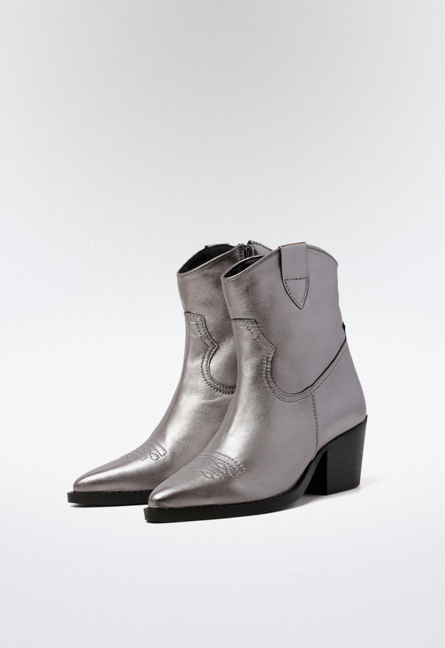 Botín cowboy de mujer plomo Glo 6540