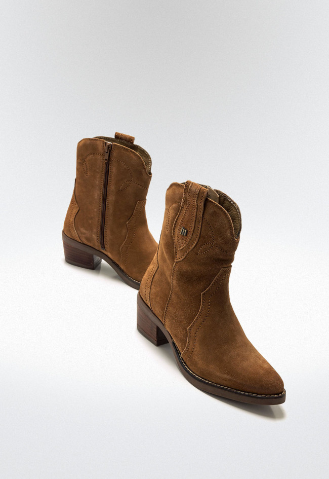 Botines cowboy Mujer MUSTANG TEO marron