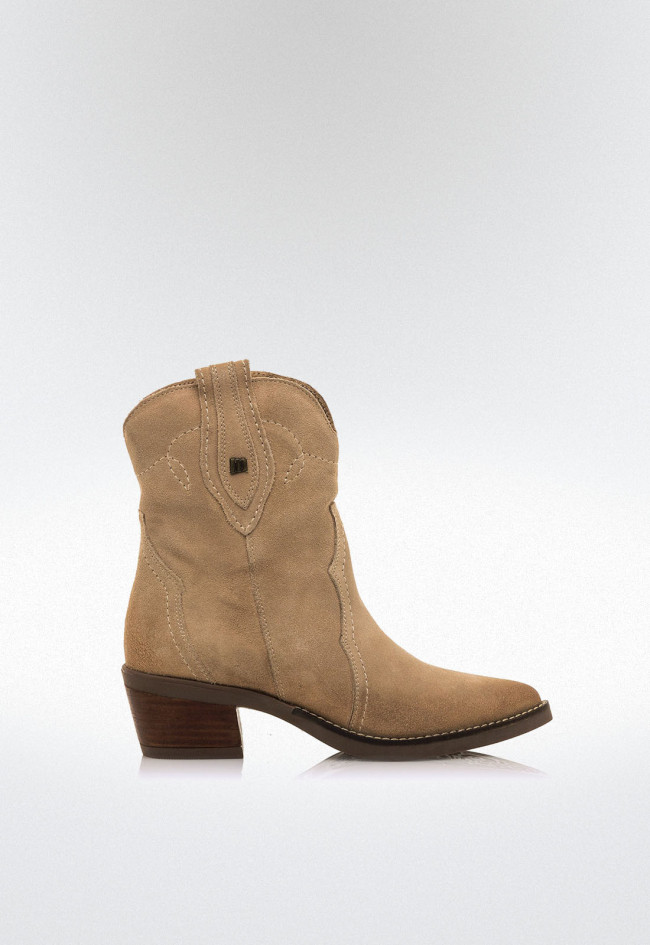 Botines cowboy Mujer MUSTANG TEO beige
