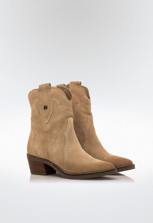 Botines cowboy Mujer MUSTANG TEO beige