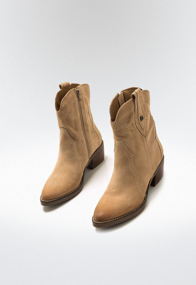 Botines cowboy Mujer MUSTANG TEO beige