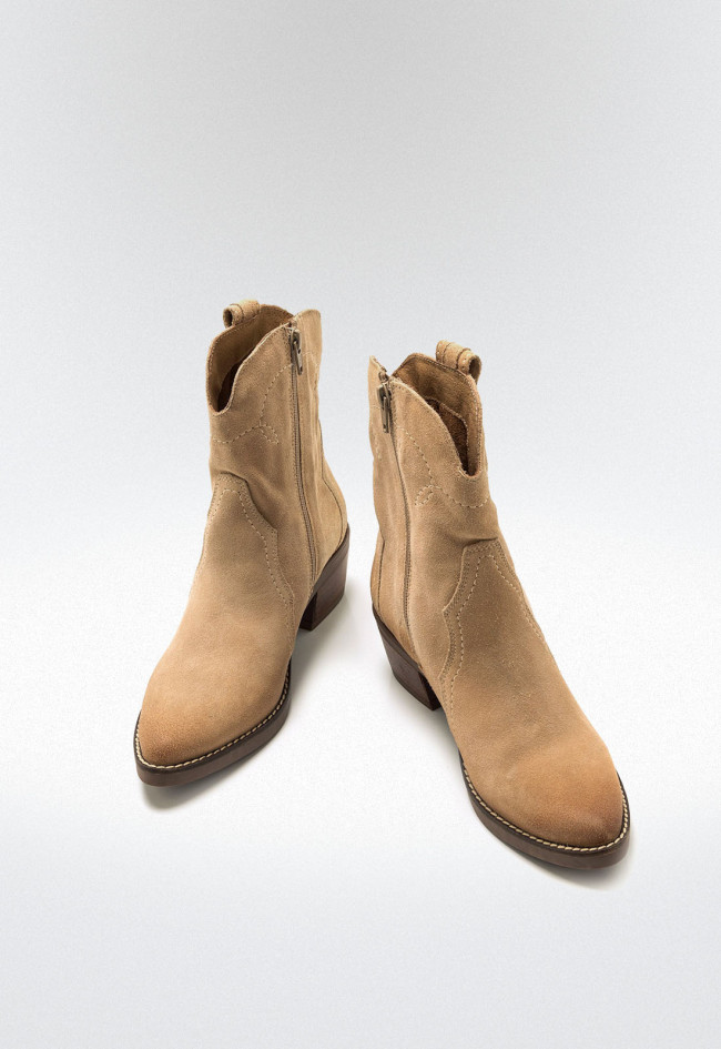 Botines cowboy Mujer MUSTANG TEO beige
