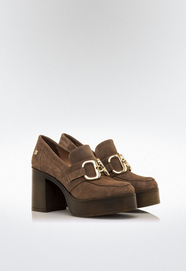 Zapatos tacón ancho Mujer MUSTANG SIXTIES marron
