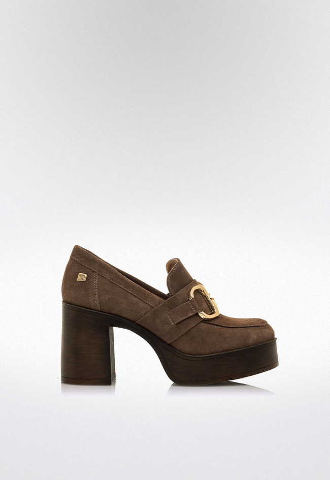 Zapatos tacón ancho Mujer MUSTANG SIXTIES marron