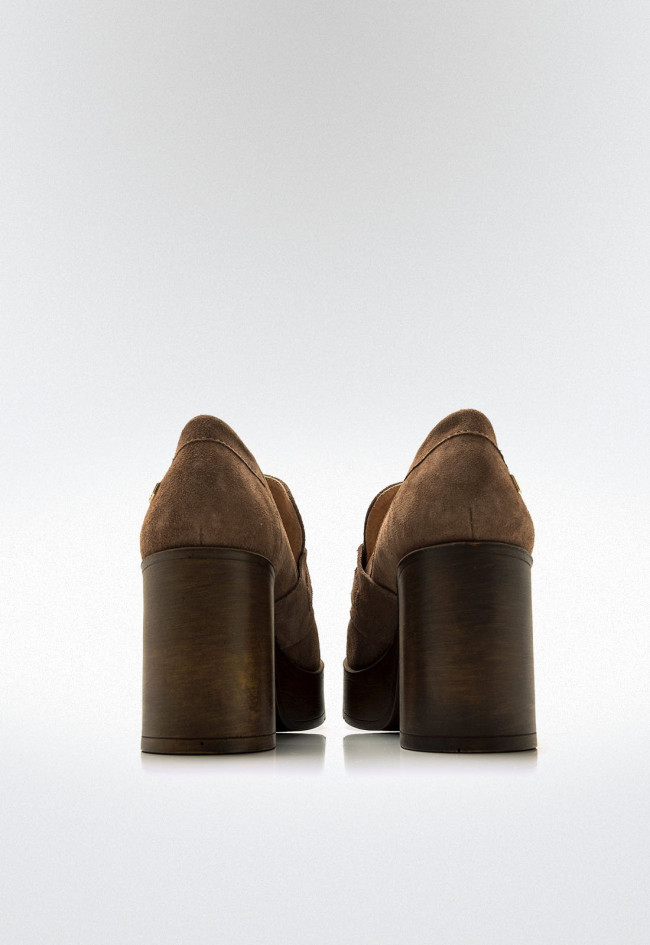 Zapatos tacón ancho Mujer MUSTANG SIXTIES marron