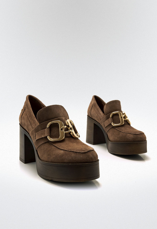 Zapatos tacón ancho Mujer MUSTANG SIXTIES marron