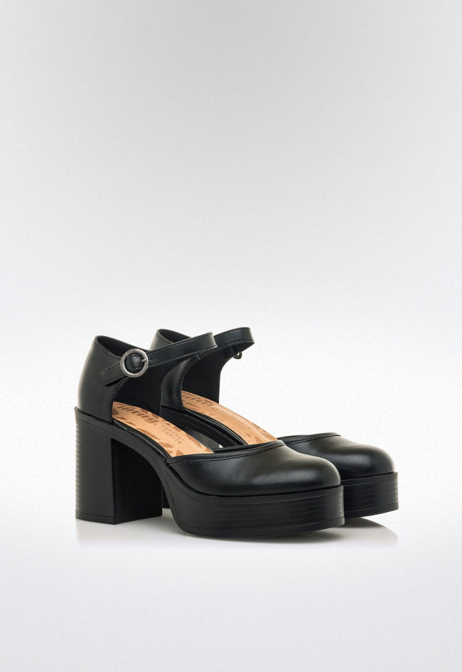 Zapatos tacón ancho Mujer MUSTANG SIXTIES negro