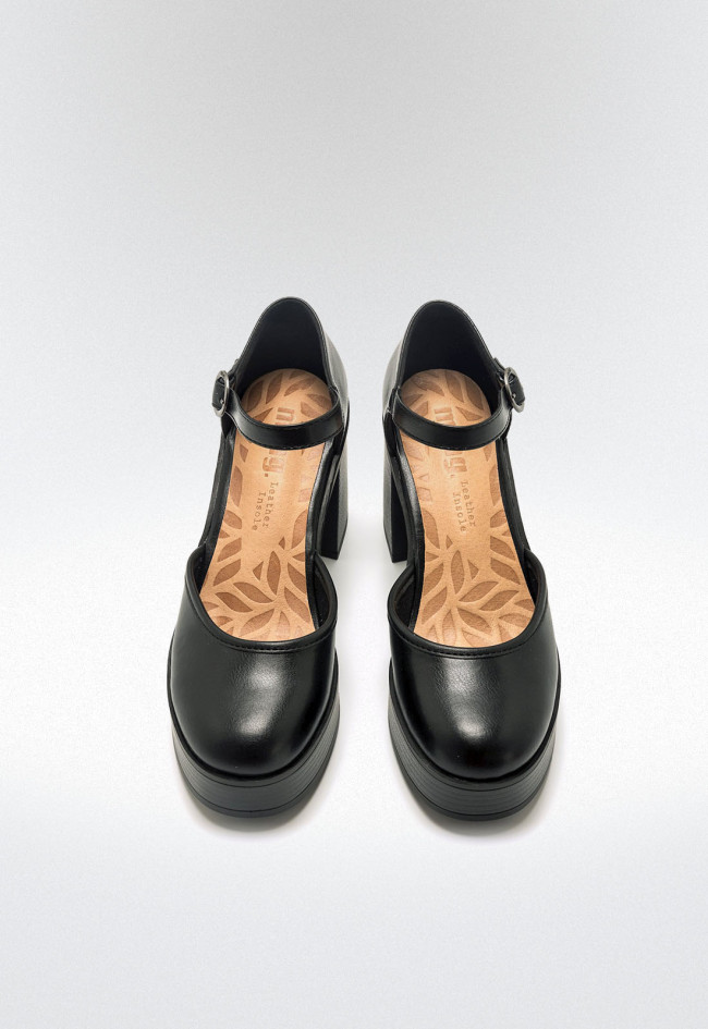 Zapatos tacón ancho Mujer MUSTANG SIXTIES negro
