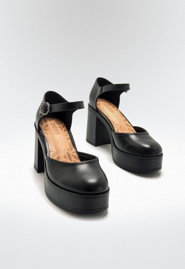 Zapatos tacón ancho Mujer MUSTANG SIXTIES negro