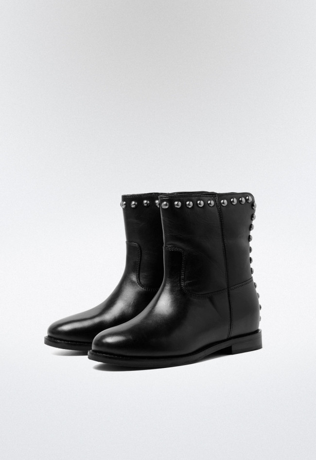 Botín con tachas de mujer negro VAS vr-950-4