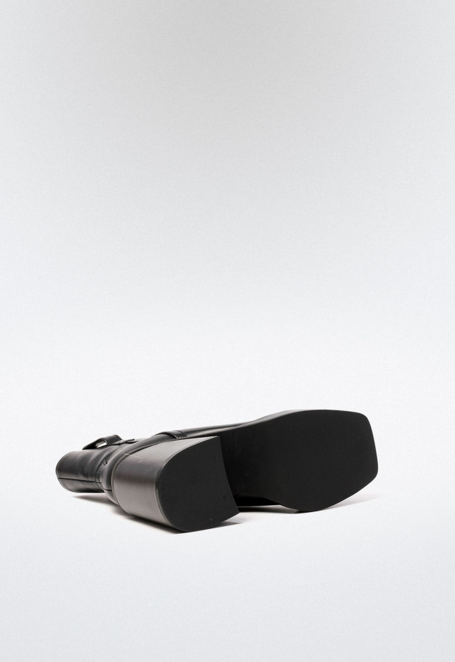 Botín plataforma de mujer negro VAS 77-1825