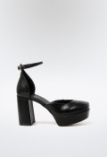 Zapato plataforma vestir de mujer negro Calzados Nereiva ch-1200