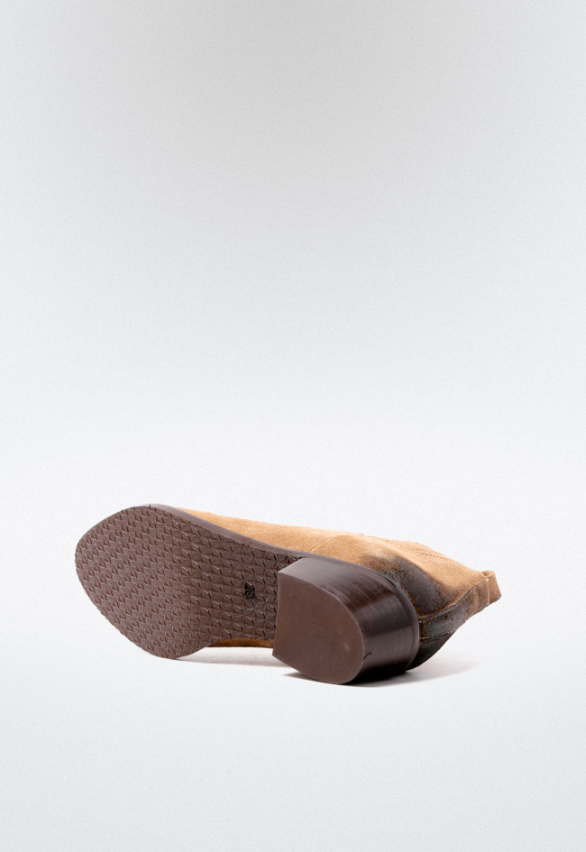 Botín campero de mujer taupe Glo 23fw703
