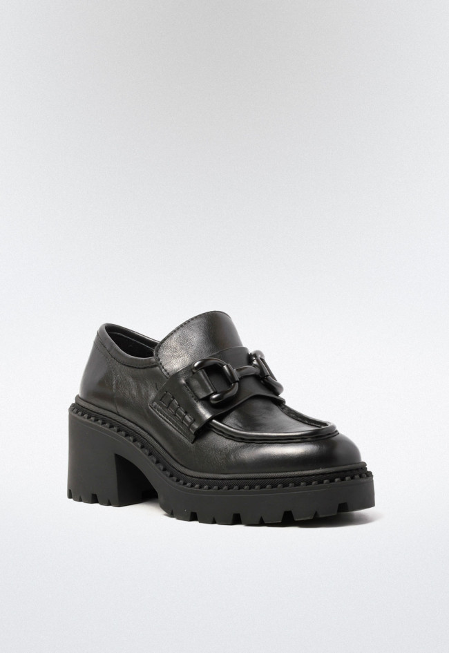 Zapato plataforma de mujer negro Glo 23ss94