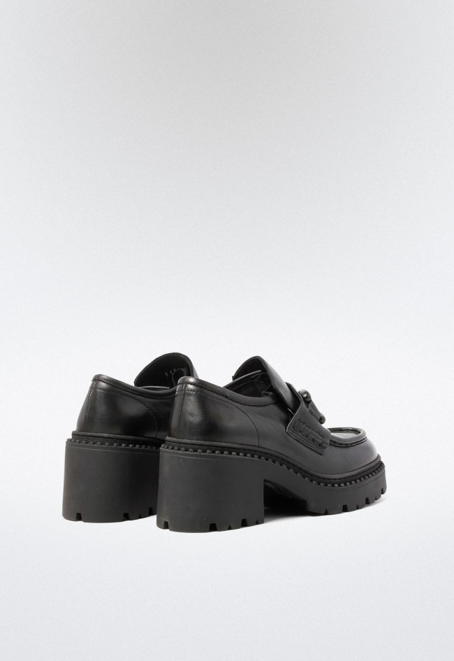 Zapato plataforma de mujer negro Glo 23ss94