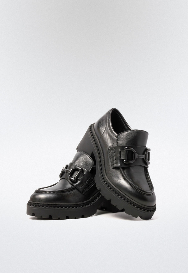 Zapato plataforma de mujer negro Glo 23ss94