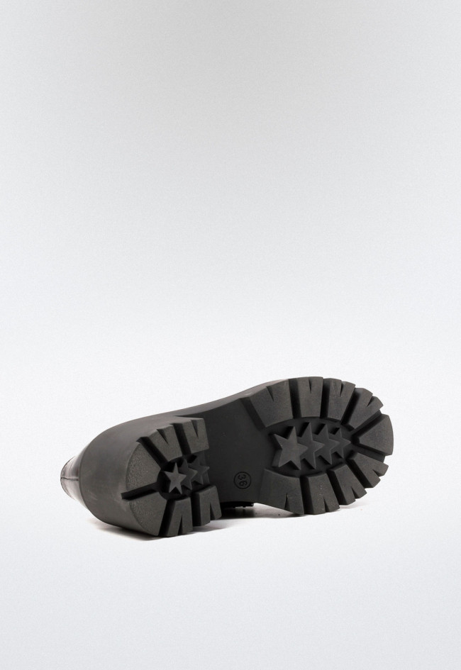 Zapato plataforma de mujer negro Glo 23ss94