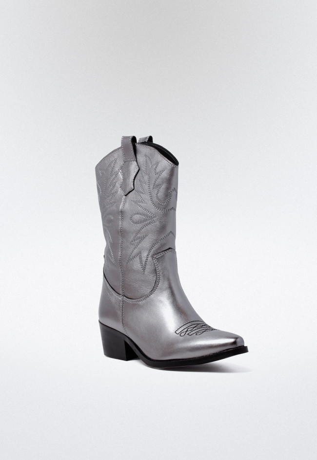 Bota cowboy de mujer plomo Glo 6600