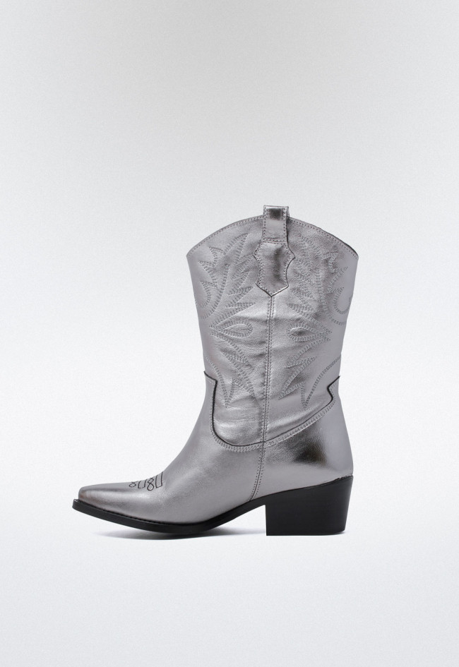 Bota cowboy de mujer plomo Glo 6600